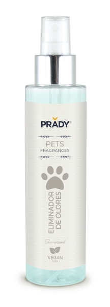 Prady Perfume Para Mascota Eliminador de Olores - Frasco de 150 ml - Spray Pulverizador