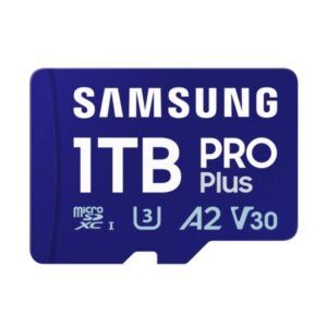 Samsung PRO Plus Tarjeta Micro SDXC 1TB UHS-I U3 A2 V30 Clase 10 con Adaptador SD