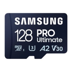 Samsung PRO Ultimate Tarjeta Micro SDXC 128GB UHS-I U3 A2 V30 con Adaptador SD