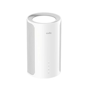 Cudy BE11000 Sistema WiFi 7 Mesh 2.5G Tribanda - Tecnologia MLO - Servidor y Cliente VPN - Ethernet 2.5Gbps - Soporta hasta 200 Dispositivos - Control en la Nube con App - 116x202mm - Color Blanco