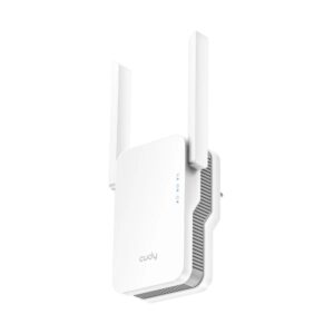 Cudy AX1500 Repetidor Extensor de Red - WiFi 7 en Malla - Ethernet 1Gbps - Soporta hasta 50 Dispositivos - Alcance hasta 150m - Doble Banda hasta 2882Mbps - 129.6x80x48.6mm - Color Blanco