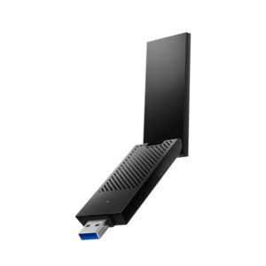 Cudy AX5400 Adaptador USB 3.0 Tribanda - Wi-Fi 6E de Alta Ganancia - Velocidad hasta 2.4Gbps - 29.9x13.2x88.8mm - Color Negro