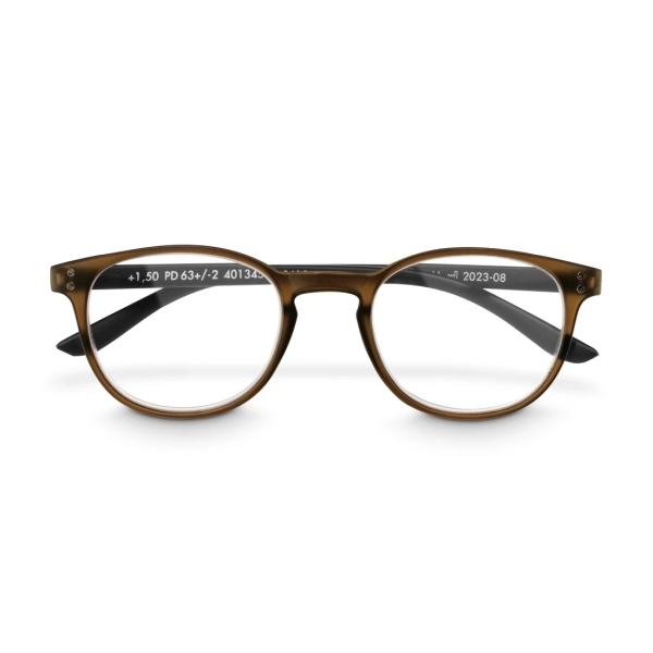 Hama Gafas de Lectura de +3.0 Dioptrias - Montura de Plastico Reciclado - Unisex - Color Marron
