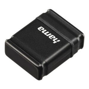 Hama Smartly Memoria Pendrive USB 2.0 con Tapa - 16GB de Capacidad - 10Mb/s de Transferencia - 21x15x6.5mm - Color Negro