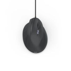 Hama ECM-500R Raton Optico Vertical para Diestros 1800dpi - Cable 180cm - Ergonomico - 7 Botones - Silencioso - 7.1x8.6x11.5cm - Color Negro