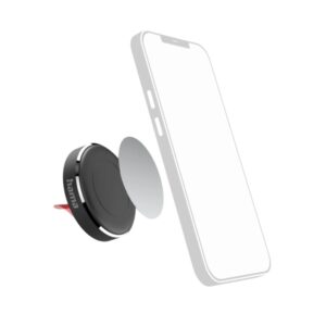 Hama Magnet Soporte de Coche para Smartphone - Magnetico - Pinza para Rejilla - Color Negro