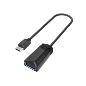 Hama Essential Adaptador USB - USB-C Macho - USB-A Macho - 5 Gbit/s - Color Negro