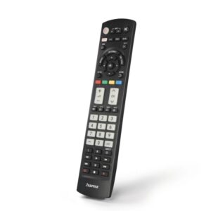 Hama Mando a Distancia para TV Panasoni - Alcance 10m - 56 Botones - Acceso Directo a Plataformas de Streaming - 21.4x5x2.3cm - Color Negro