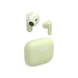 Hama Freedom Light II Auriculares con Microfono Omnidireccional - Bluetooth - Autonomia hasta 20h - Rango 10m - Asistente de Voz - Carga por USB-C - Color Menta