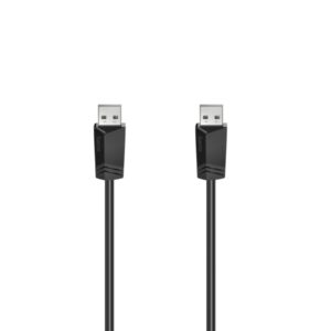 Hama Essential Cable USB-A Macho - Longitud 1.5m - Velocidad hasta 480Mbps - Blindaje Doble - Color Negro