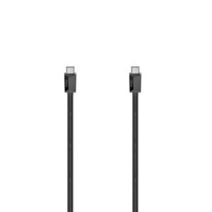 Hama Essential Cable USB-C Macho - Longitud 0.75m - Velocidad hasta 480Mbps - Doble Blindaje - Color Negro