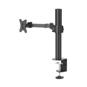 Hama Soporte de Mesa con Brazo Articulado para Monitor de 13 a 35" - Capacidad 15kg - Inclinacion de 35º - Altura Ajustable - Permite Giro 180º - Acero - VESA 100x100 - 10x59x40.43cm - Color Negro