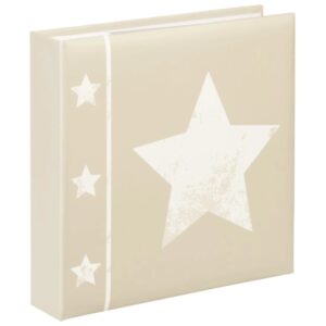 Hama Skies Album de Fotos - Capacidad para 200 Fotos 10x15cm - Insercion Lateral - Tapa Plastificada - 22.5x22cm - Color Beige