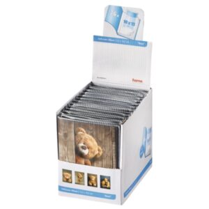 Hama Expositor con 24 Albumes de Fotos - Capacidad para 36 Fotos 10x15cm - Tapa Blanda - Insercion Desde Arriba - 12.5x16.5cm - Color Marron