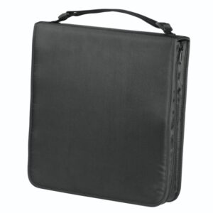 Hama Antistatic Archivador de Nylon para 160 CDs/DVDs - Fundas de Poliester - Proteccion contra Cargas Electrostaticas - 30.4x33.5x6.8cm - Color Negro
