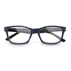 Hama Gafas de Lectura de +2.0 Dioptrias - Montura de Plastico Reciclado - Unisex - Color Azul y Negro