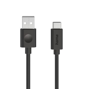 Hama Cable USB - USB-A Macho - USB-C Macho - Longitud 1.2m - Velocidad hasta 480Mbps - Color Negro