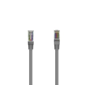 Hama Cable de Red UTP RJ45 Cat-5e - Longitud 1.5m - Velocidad hasta 1Gbps - Color Gris