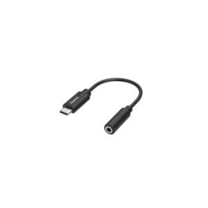 Hama Essential Cable Adaptador de Audio - USB-C Macho - Jack Hembra de 3.5mm - Estereo - Color Negro