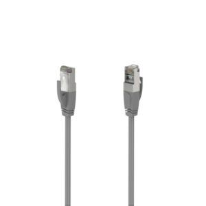 Hama Essential Cable de Red UTP RJ45 Cat-5e - Longitud 10m - Velocidad hasta 1Gbps - Blindado - Color Gris
