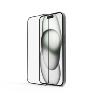 Hama Extreme Protect Protector de Pantalla para iPhone 15 - Vidrio Templado - Antihuellas - Grado de Dureza 10H - Proteccion D3O - Color Transparente