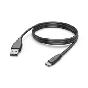 Hama Cable USB - Longitud 3m - USB-A Macho - USB-C Macho - Velocidad hasta 480Mbps - Niquelado - Color Negro