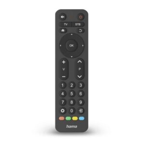 Hama Mando a Distancia para TV - Universal - Alcance 10m - 31 Botones - Permite 2 Dispositivos Simultaneos - 17.3x4.7x2cm - Color Negro