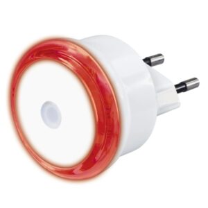 Hama Basic Luz LED Nocturna con Enchufe - IP20 - Sensor de Luz - 5x5x7cm - Color Blanco