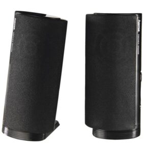 Hama Altavoces de Sobremesa - Cable de 115cm - Frecuencia hasta 20GHz - Jack 3.5mm - USB-A - 7x 6.7x14.5cm - Color Negro