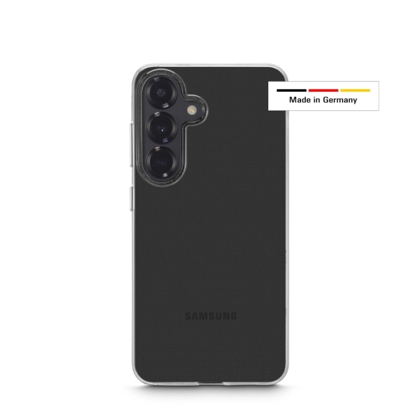 Hama Always Clear Funda para Samsung Galaxy S25 - Antideslizante - Especial Antiamarilleo - Poliuretano Termoplastico - Bordes Elevados - Color Transparente