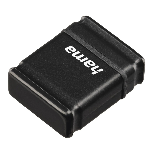 Hama Smartly Memoria Pendrive USB 2.0 con Tapa - 64GB de Capacidad - 15Mb/s de Transferencia - Color Negro