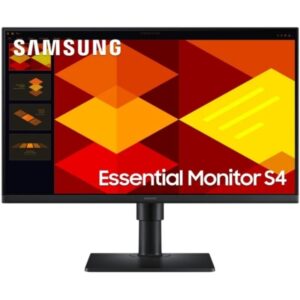 Samsung Essential S4 Monitor 27" IPS FullHD 100Hz - Respuesta 5ms - Ajustable en Altura, Giratorio e Inclinable - USB, HDMI, DisplayPort - VESA 100x100mm - Color Negro