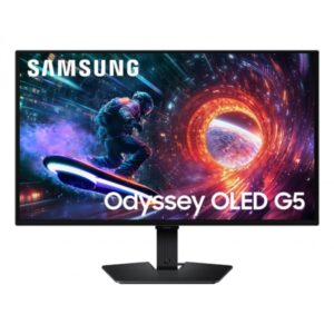 Samsung Odyssey OLED G5 Monitor 27" OLED QHD 180Hz FreeSync HDR10 - Respuesta 0.03ms - Angulo de Vision 178º - HDMI, DisplayPort - VESA 100x100mm