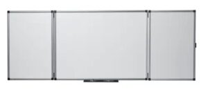 Nobo Classic Pizarra Magnetica Plegable de Esmalte - Medidas Cerrada 1200x900mm, Abierta 2400x900mm - Color Blanco