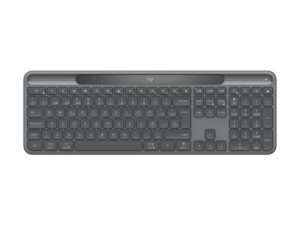 Logitech Signature Slim Solar+ K980 Teclado Inalambrico Español QWERTY - Carga Solar Automatica con Tecnologia LightCharge - Conectividad Dual Logi Bolt y Bluetooth LE - Teclas Silenciosas - Color Grafito