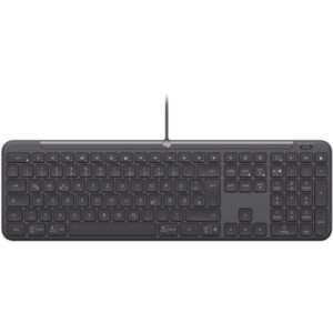 Logitech Signature Slim K620 Teclado USB - Atajos de Productividad con Tecla de IA y Controles de Reunion - Diseño Slim - Color Grafito