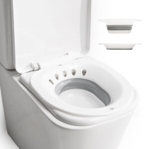 Innovagoods Fopobi Bide Plegable para Inodoro - Soporta hasta 140kg - Orificio para Colgar - Plegable - Facil Limpieza - 36x38.5x13.5cm - Color Blanco