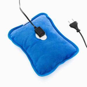 Innovagoods Bolsa de Agua Caliente Electrica - Potencia 600W - Duracion hasta 2h - Recargable - Temperatura hasta 75ºC - 18x23x4cm - Color Azul