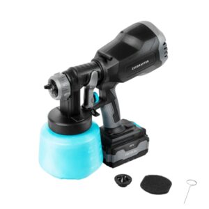 Cecotec CecoRaptor Color 4020 Ultra Pistola para Pintar Inalambrica - 65W - 700ml/min - Bateria 4Ah 20V - Deposito de 1L - Incluye Accesorios - Mango Antideslizante - Color Negro y Azul