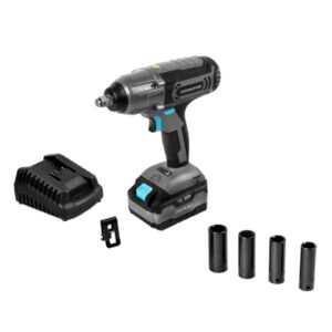 Cecotec CecoRaptor Impact 4020 Ultra Llave de Impacto Inalambrico - 3000Ipm - 2300rpm - Bateria 4Ah 20V - Torque hasta 400Nm - Accesorios Incluidos - Luz LED - Color Negro y Gris