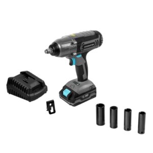 Cecotec CecoRaptor Impact 2020 Ultra Llave de Impacto Inalambrico - 3000Ipm - 2300rpm - Bateria 2Ah 20V - Torque hasta 400Nm - Accesorios Incluidos - Luz LED - Color Negro y Gris