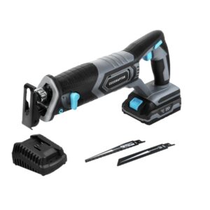 Cecotec CecoRaptor Quick&Cut 2020 Advance Sierra de Sable Inalambrica - Autonomia 20min - Bateria 2Ah 20V - 3000 Oscilaciones/min - Maletin - Luz LED - 6 Cuchillas Incluidas - Color Negro y Gris