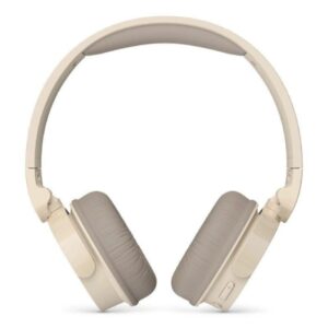 Philips TAH3209 Auriculares Inalambricos On‑Ear - Bluetooth 5.3 - 25h de Reproduccion - Microfono con Reduccion de Ruido - Plegable y Ligero con Almohadillas de Espuma Viscoelastica - Color Beige