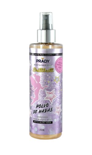 Prady Brilli Brilli Body & Hair Mist Polvo de Hadas - Frasco de 250 ml - Spray Pulverizador