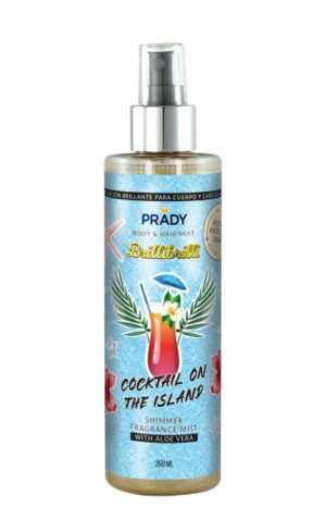 Prady Brilli Brilli Body & Hair Mist Cocktail on the Island - Frasco de 250 ml - Spray Pulverizador