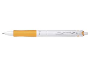 Pilot Boligrafo de Bola Retractil Acroball PureWhite - Recargable - Fabricado con Plastico Reciclado - Punta Redonda 1mm - Trazo 0.28mm - Grip Ergonomico - Color Naranja