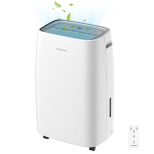 Cecotec BigDry 10000 Expert Connected Deshumidificador - WiFi Remoto - Deposito Extraible de 6L - Funcion Secado de Ropa - Temporizador 24h - Aviso por Deposito Lleno - Humedad de 30 a 90% - Color Blanco