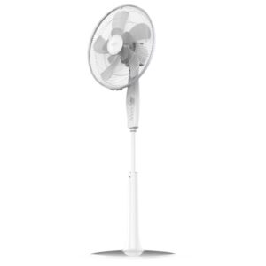 Cecotec EnergySilence 1010 Extreme Flow Ventilador de Pie con 10 Aspas - 60W - Motor de Cobre - Diametro de 40cm - Temporizador 2h - Oscilacion Automatica - 3 Velocidades - Silencioso - Color Blanco