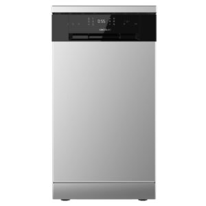 Cecotec Bolero Aguazero 4201 Inox E Lavavajillas de 45cm - 11 Cubiertos - Temperatura Regulable - 6 Programas - Bandeja para Cubiertos - Inicio Programable - Color Acero
