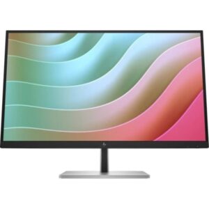 HP E-Series E27K G5 Monitor 27" LED IPS 4K 60Hz - Respuesta 5ms - Altavoces 12W - Ajustable en Altura, Giratorio e Inclinable - HDMI, Displayport, RJ-45, USB-C 65W - VESA 100x100mm - Color Negro/Plata